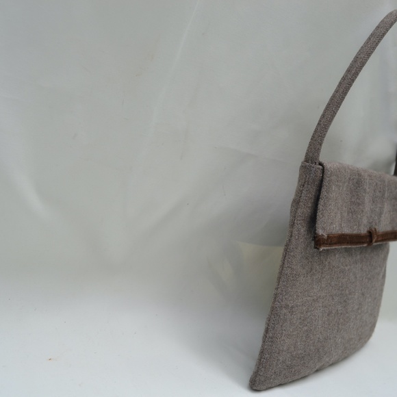 Brown Fabric Purse, DOLLARGRAND LONDON Purse, Designer Purse - Picture 3 of 4